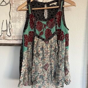 Anthropologie Floral Blouse